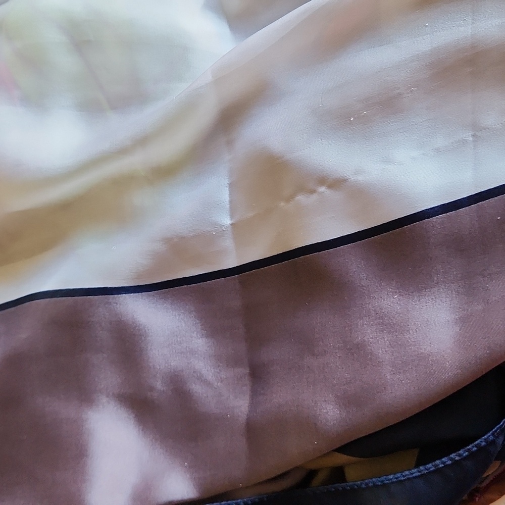 Color Block Silk Scarf-Wrap - Picture 11 of 11